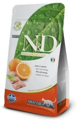 N&D Grain Free Cat Fish & Orange Adult 100 Гр Беззерновой Для Взрослых Кошек Рыба С Апельсином Farmina
