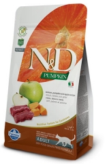 N&D Grain Free Cat Pumpkin Venison & Apple 1,5 Kg Беззерновой Для Взрослых Кошек Оленина С Яблоком и Тыквой Farmina