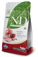 N&D Grain Free Cat Chicken & Pomegranate Neutered  10 кг Беззерновой Для Стерилизованных Кошек и Кастрированных Котов Курица С Гранатом Farmina
