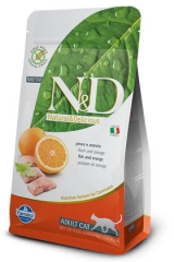 N&D Grain Free Cat Fish & Orange Adult 1,5 Кг Беззерновой Для Взрослых Кошек Рыба С Апельсином Farmina