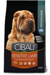 Cibau Sensitive Lamb Medium & Maxi 2.5 Кг Для Собак С Чувствительным Пищеварением  Ягненок И Рис Farmina
