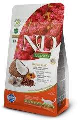 N&D Grain Free Cat Quinoa Skin & Coat Herring 1,5 Кг Беззерновой Для Взрослых Кошек Сельдь И Киноа Для Здоровья Кожи И Шерсти Farmina