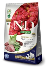 N&D Grain Free Dog Quinoa Digestion Lamb  Adult 2,5 Кг Беззерновой Для Взрослых Собак Ягненок  И Киноа Для Поддержки Пищеварения Farmina
