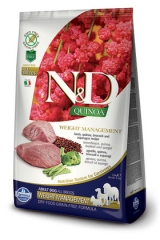 N&D Grain Free Dog Quinoa Weight Management Lamb  Adult 2,5 Кг Беззерновой Для Взрослых Собак Ягненок И Киноа Для Контроля Веса Farmina
